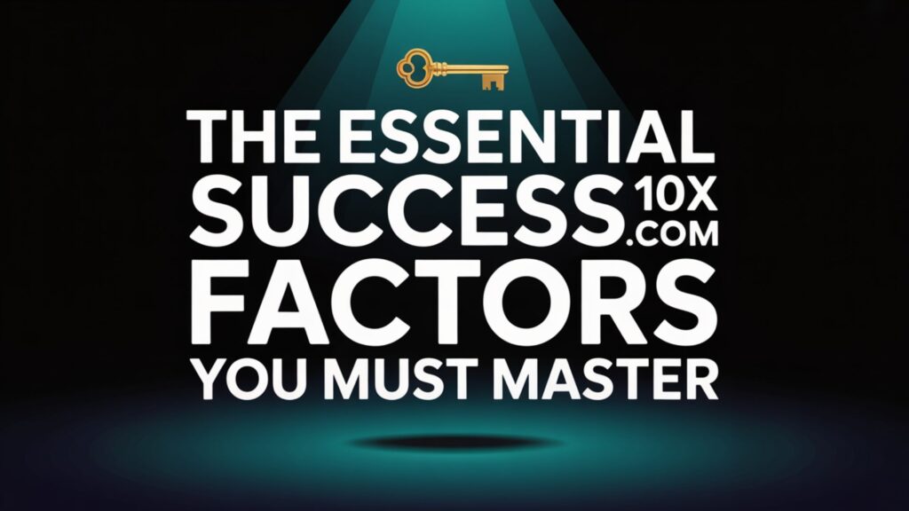 The Essential Success100x.com Factors You Must Master